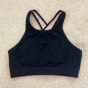 Nike Womens High Neck Padded Sports Bra Cross Back